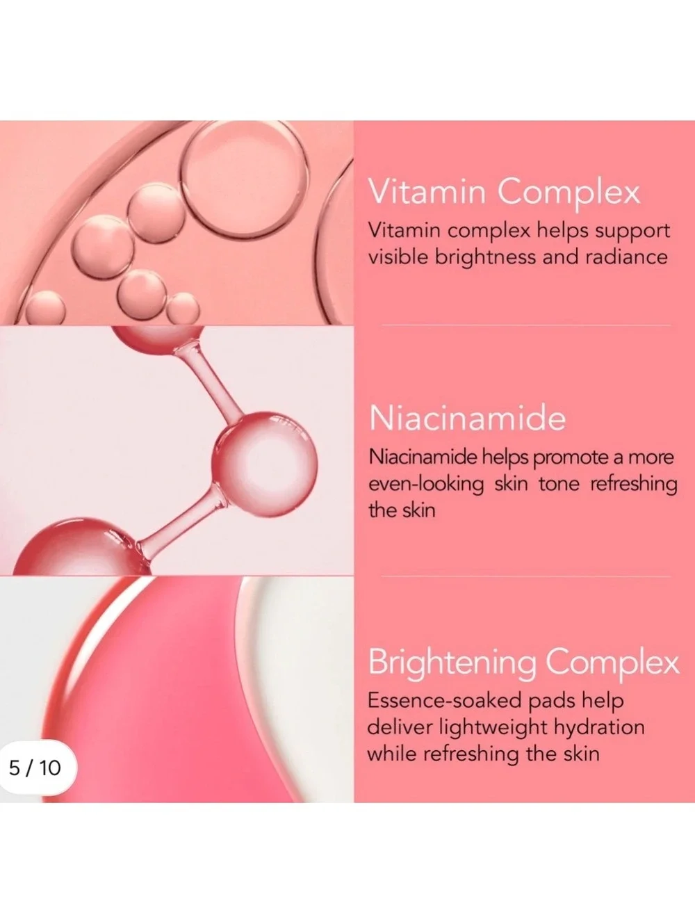 Leaders Vita Blemish Pad with Niacinamide and Glutathione - 80 Pads, 120 ml